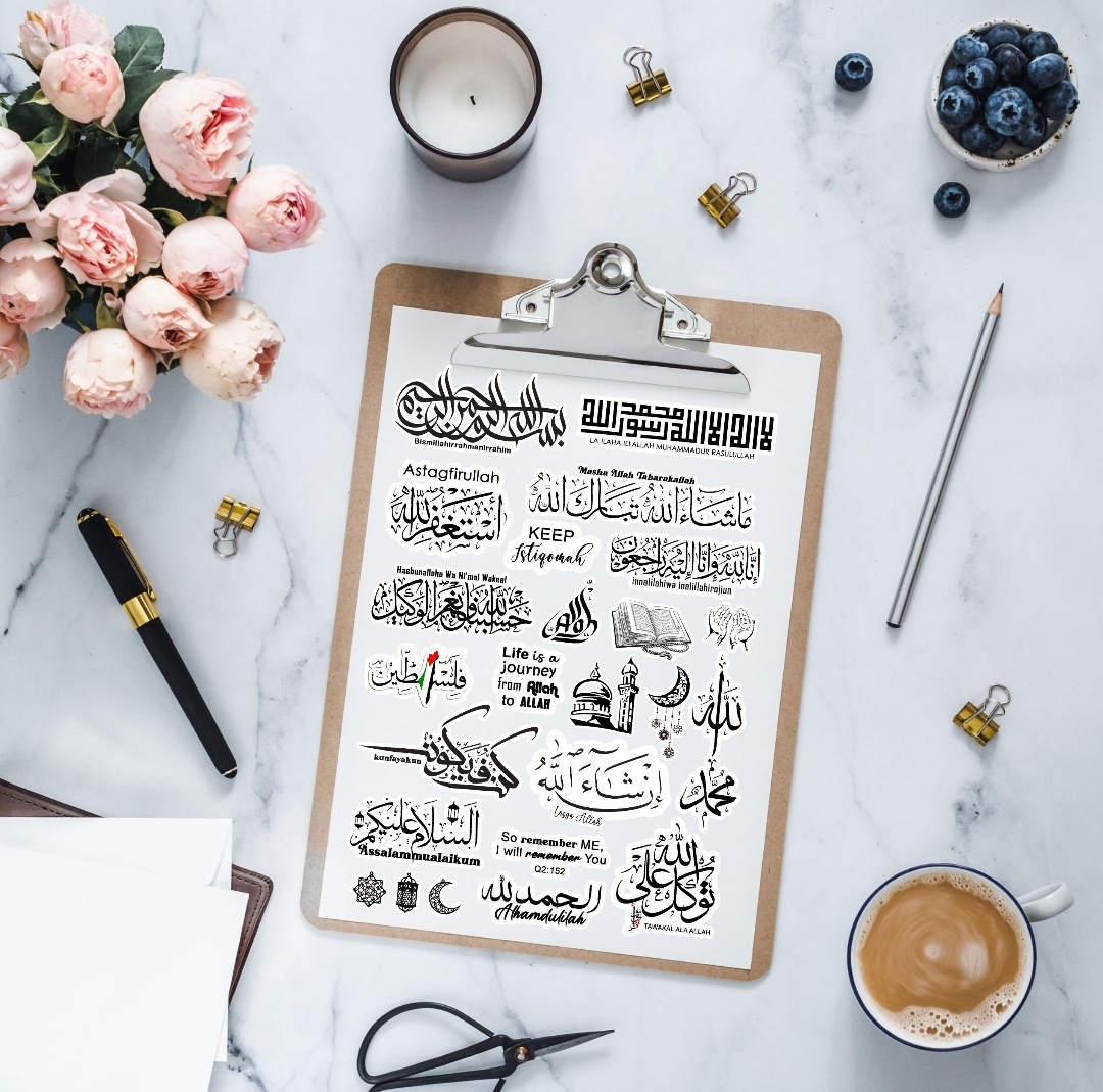 بشرائكم لهذه الملصقات الإسلامية… تزرعون أملًا في قلوب الأيتام 🌿 - الصورة 2